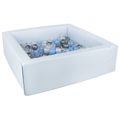 Piscina quadrata in ecopelle con 200 palline